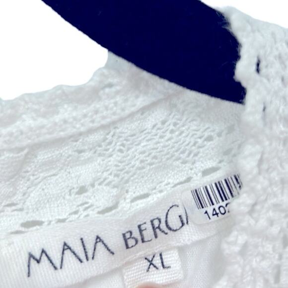 Maia Bergman Mery Dress White Summer mini dress women’s size XL - Picture 5 of 9